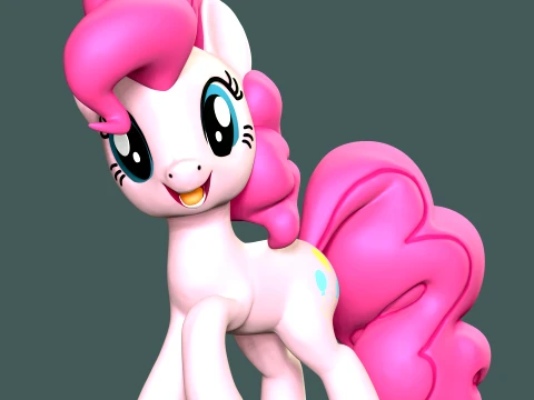 Pinkie Pie Fan Art 3D Print Model