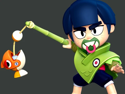 Nori - Brawl Stars 3D Baskı Modeli