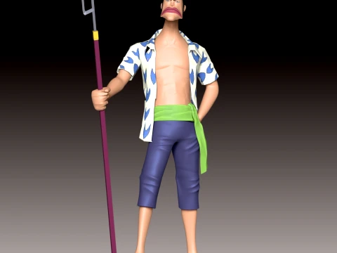 Fish Man Fork - One Piece 3D Print Model