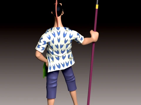 Fish Man Fork - One Piece 3D Print Model