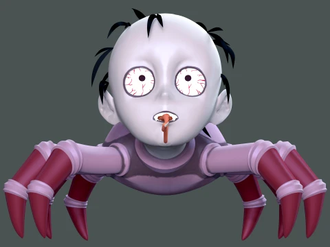 Spider Demon Demon Slayer 3D Принт Модель