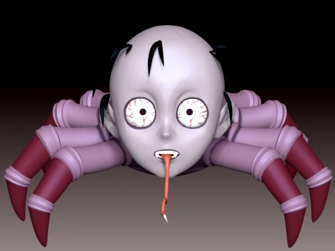 Spider Demon Demon Slayer 3D Print Model