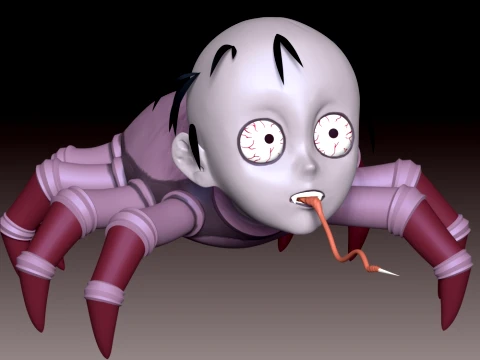 Spider Demon Demon Slayer 3D Print Model