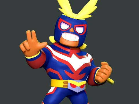 All Might El Primo - Brawl Stars Model do druku 3D