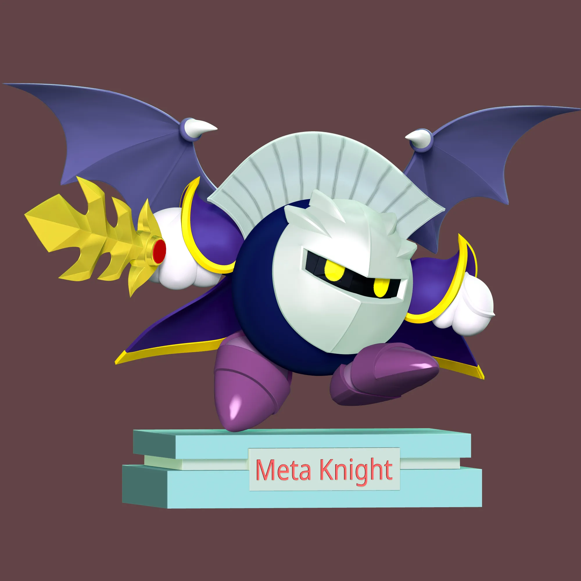 Meta Knight 3D Print Model .c4d .max .obj .3ds .fbx .stl .blend 