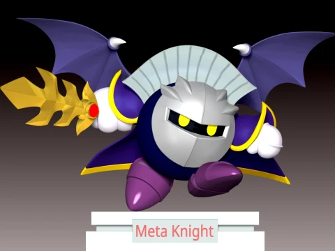 Meta Knight 3D Print Model