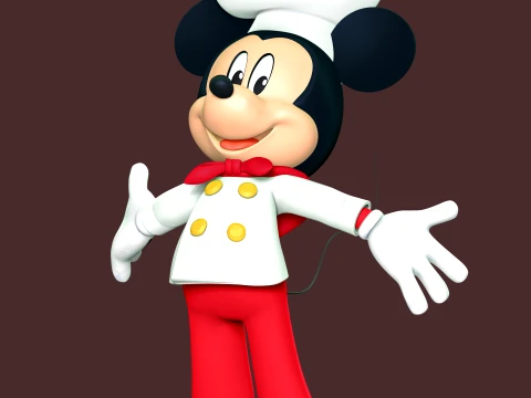 Mickey Mouse Fan Art Modelo de impresión 3D