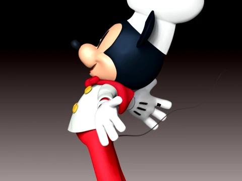 Mickey Mouse Fan Art 3D Print Model
