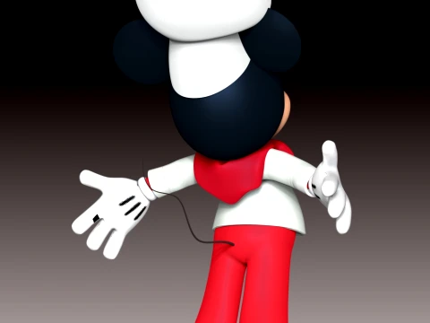 Mickey Mouse Fan Art 3D Print Model