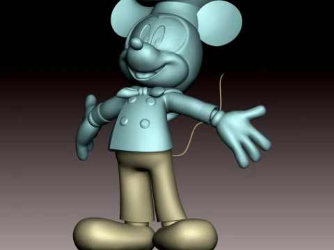 Mickey Mouse Fan Art 3D Print Model