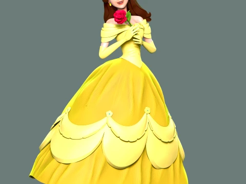Belle Character 3D Принт Модель