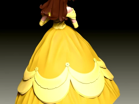 Belle Character 3D Print Model