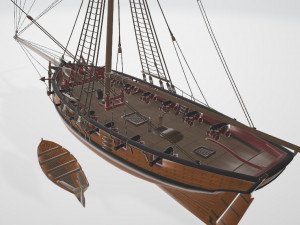 Siobhan Boat 3D Model