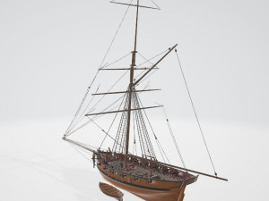 Siobhan Boat 3D Model