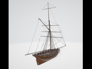 Siobhan Boat 3D Model