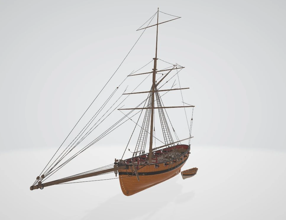 Siobhan Boat 3D Model .c4d .max .obj .3ds .fbx .stl .blend