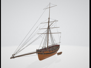 Siobhan Boat 3D Модель