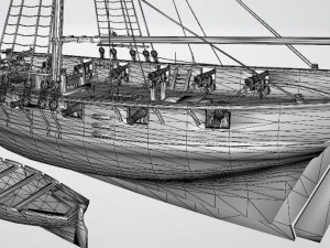 Siobhan Boat 3D Model