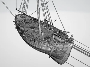 Siobhan Boat 3D Model