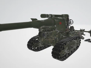 B-4 Howitzer 3D Model