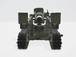 B-4 Howitzer 3D Model