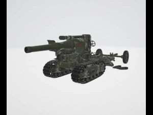 B-4 Howitzer 3D Model
