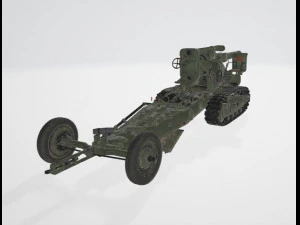 B-4 Howitzer 3D Model