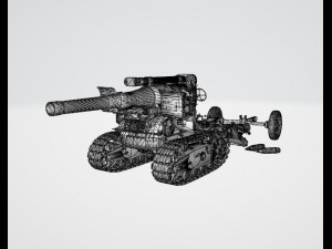 B-4 Howitzer 3D 模型