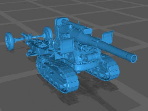 B-4 Howitzer 3D Model