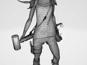 Biker Girl 3D Модель