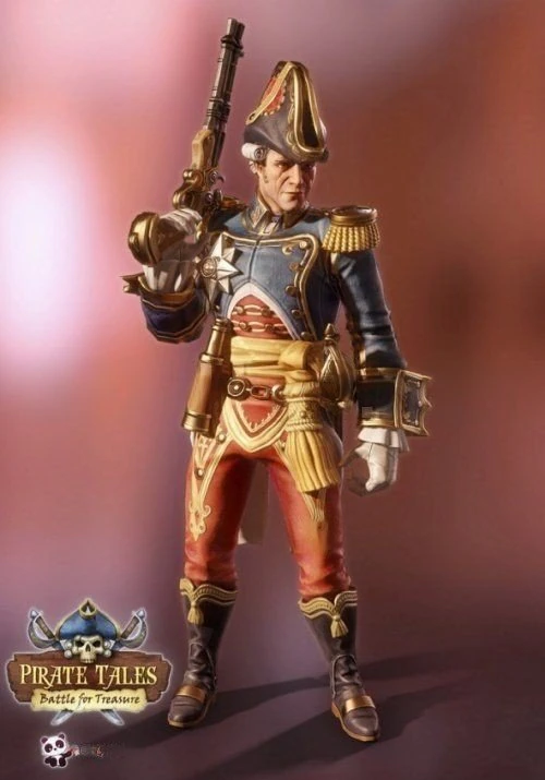 Captain James Cook 3D Model .c4d .max .obj .3ds .fbx .stl .blend 