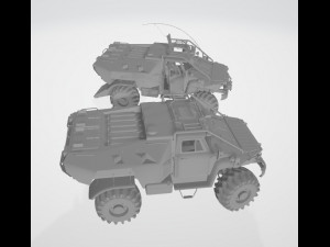 BTR GAZ Hybrit concept 3D Модель