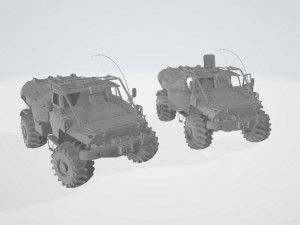 BTR GAZ Hybrit concept 3D Модель