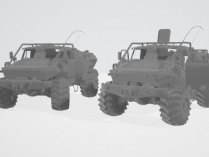 BTR GAZ Hybrit concept 3D Модель