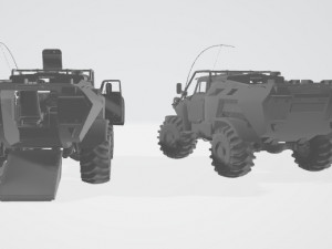 BTR GAZ Hybrit concept 3D Модель