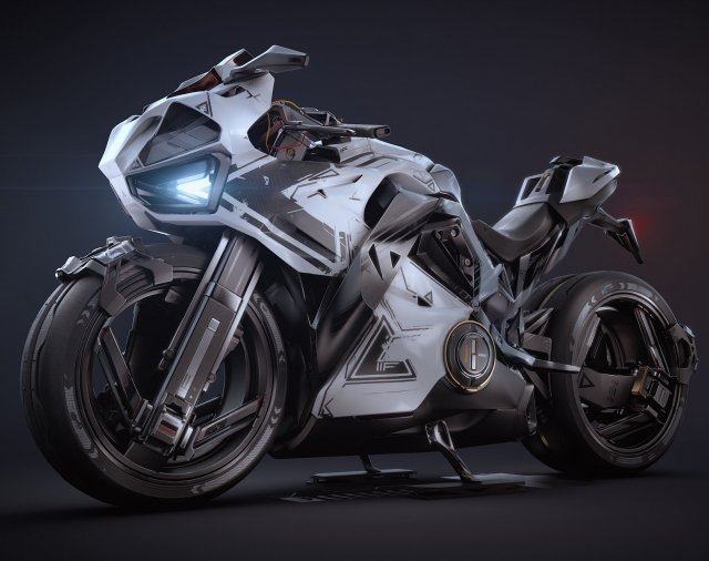 XCSL1 motorcycle 3D Модель .c4d .max .obj .3ds .fbx .stl .blend
