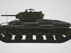 KV-1 Heavy Tank 3Dモデル
