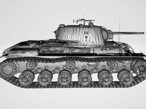 KV-1 Heavy Tank 3Dモデル