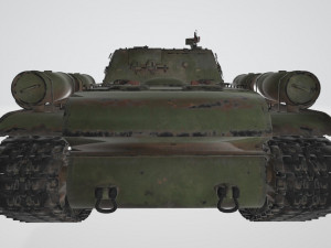 SU-152 Soviet Tank PBR 3D Model