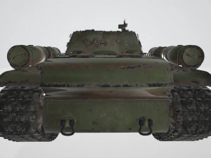 SU-152 Soviet Tank PBR 3D Model