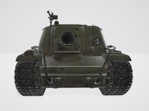 SU-152 Soviet Tank PBR 3D Model