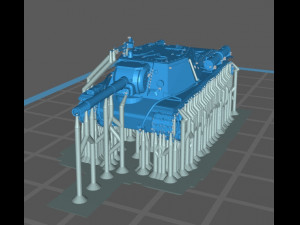SU-152 Soviet Tank PBR 3D Model
