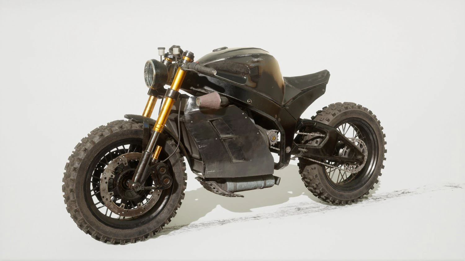 Urban Superbike 3D Model .c4d .max .obj .3ds .fbx .stl .blend