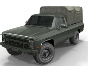 American military truck 3D 모델