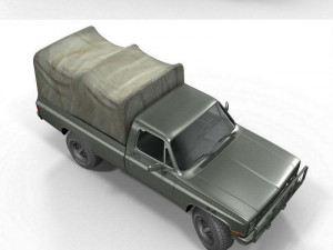 American military truck 3D Model