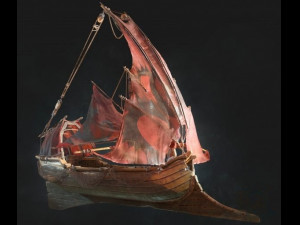 Colibri rowboat Modello 3D