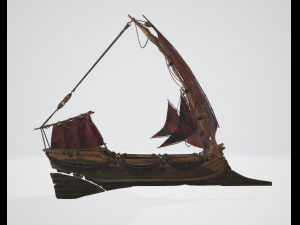 Colibri rowboat Modello 3D