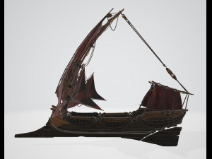 Colibri rowboat Modello 3D