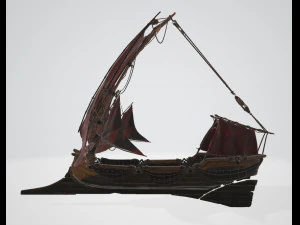 Colibri rowboat 3D Model