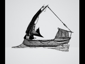 Colibri rowboat Modello 3D